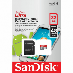 Sandisk Carte Mémoire Ultra Lite Micro SDXC 32GB