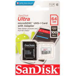 Sandisk Carte Mémoire Ultra Lite Micro SDXC 64GB