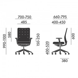 Fauteuil de bureau LA-231A