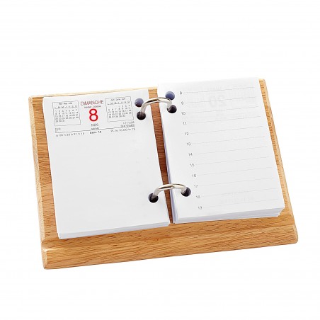Support Bloc Éphéméride en Bois