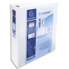 Classeur A4+ Kreacover® personnalisable blanc 4 anneaux en D ø60mm dos de 86 mm. 550 feuilles.