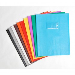 Protège cahier Polypro avec Étiquette Multi-couleur