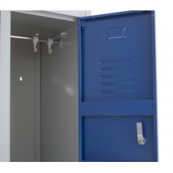 VESTIAIRE BI-PLACE - SEMI MONOBLOC - 2 CASES 180