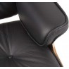 Fauteuil Replica Eames Lounge Chair + Ottoman - Black Leather Walnut Frame