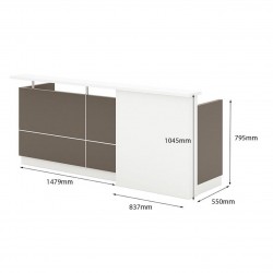 Reception Desk 180X63X105