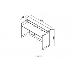 Reception Desk 180X63X105