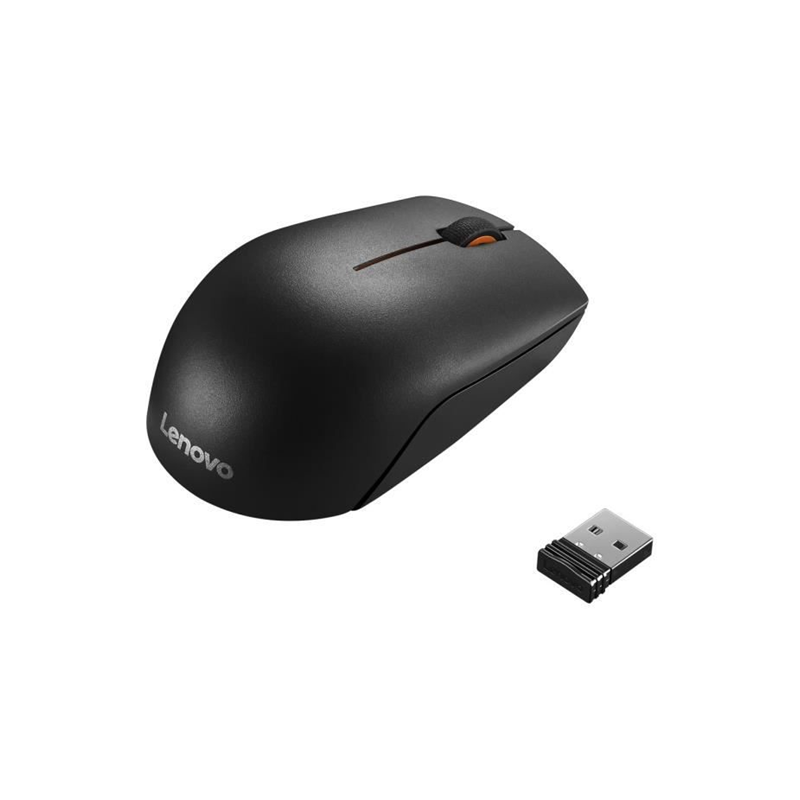 Lenovo 300 Wireless Compact Souris 3 boutons sans fil 2.4 GHz récepteur sans fil USB