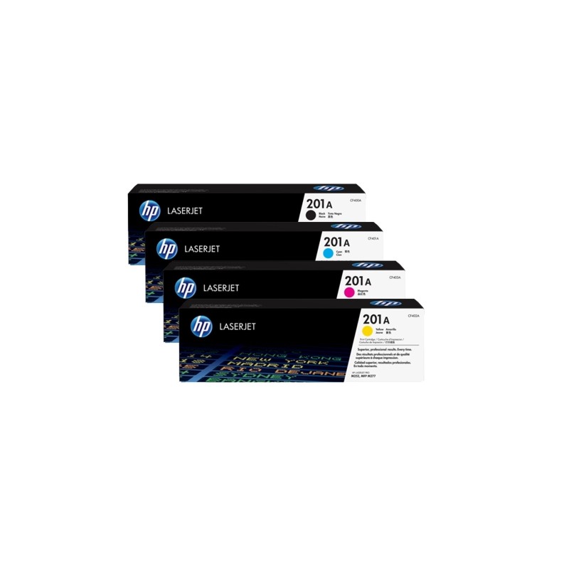 Jeu de 4 Couleur Toner HP 201A Original