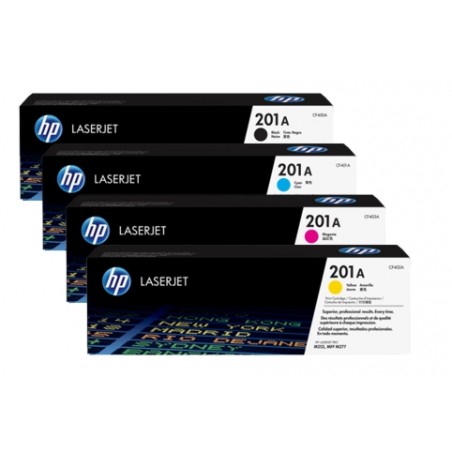 Jeu de 4 Couleur Toner HP 201A Original