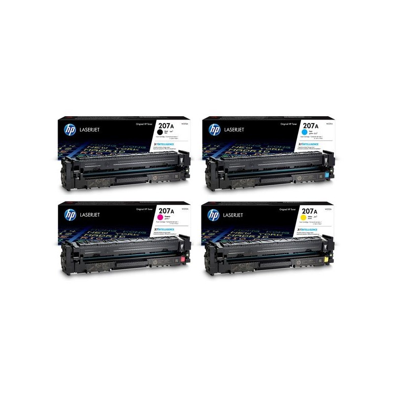 Jeu de 4 Couleur Toner HP 207A Original