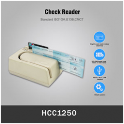 E13B CMC7 lecteur de chèques MICR Scanner pour la vente au détail de la Banque (HCC1250)